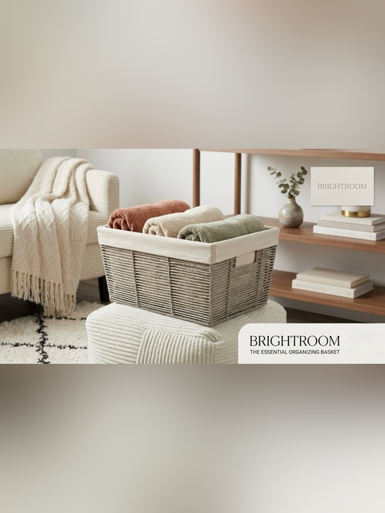 Brightroom Other - Large Woven Twisted Paper Rope Tapered Basket from the Brightroom
